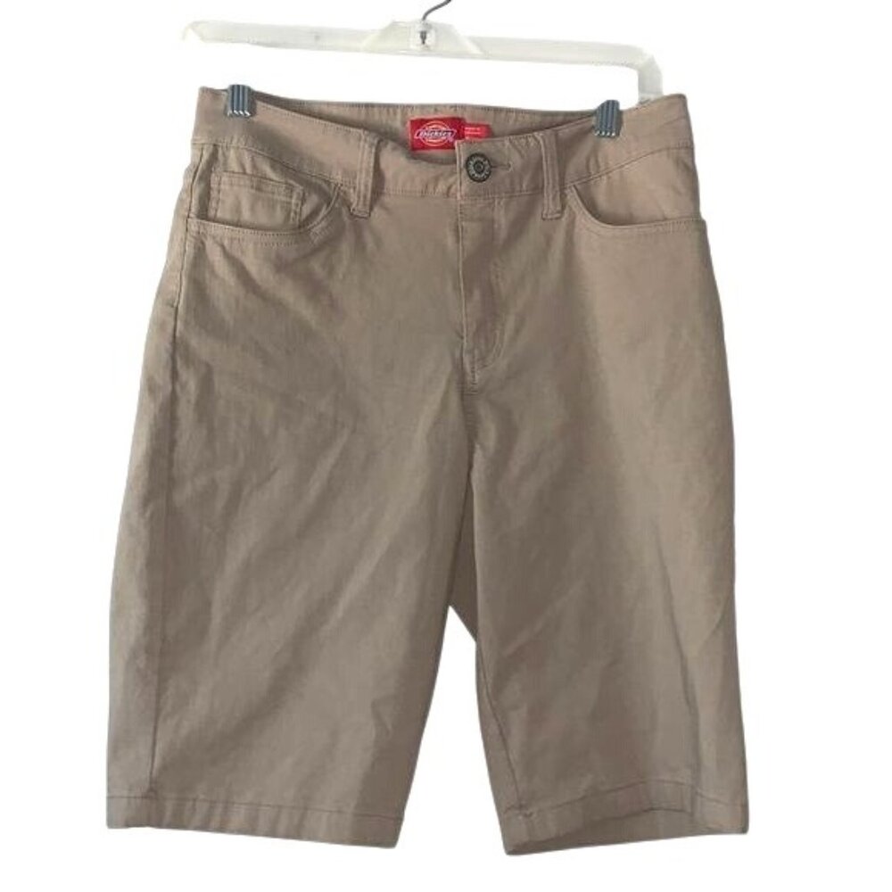 Dickies Womens Tan Knee-Length Stretch Shorts Size 9/29